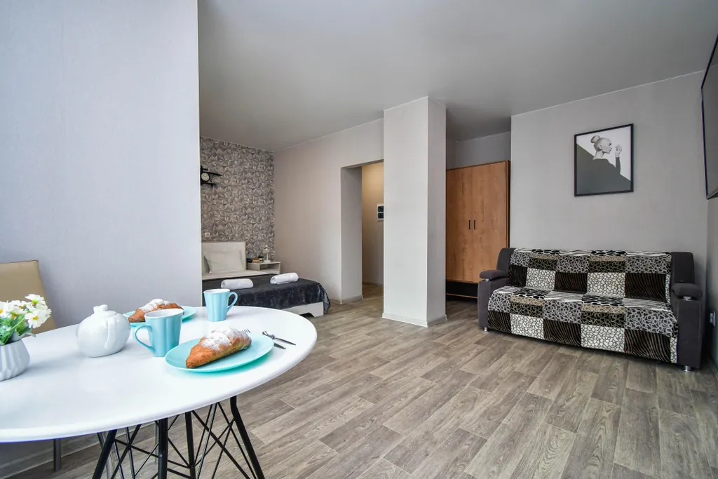 Квартира 1-к. квартира Чарли Чаплин Видовая квартира рядом с планетой — Красноярск