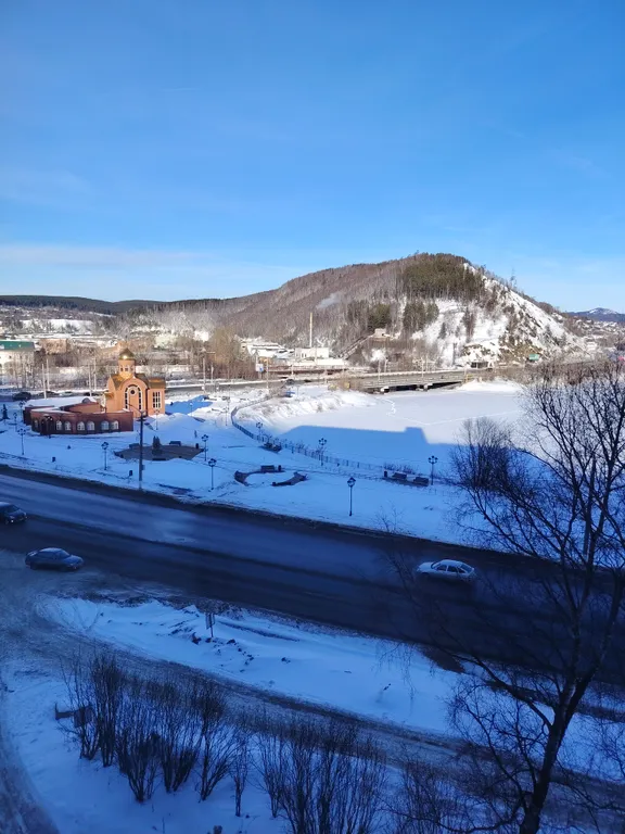 Однокомнатная квартира, зонированная на две зоны.