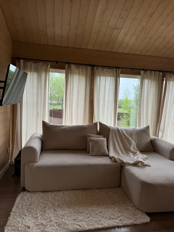 Коттедж Панорамный дом из пинтерест с камином и сауной — Семеновское