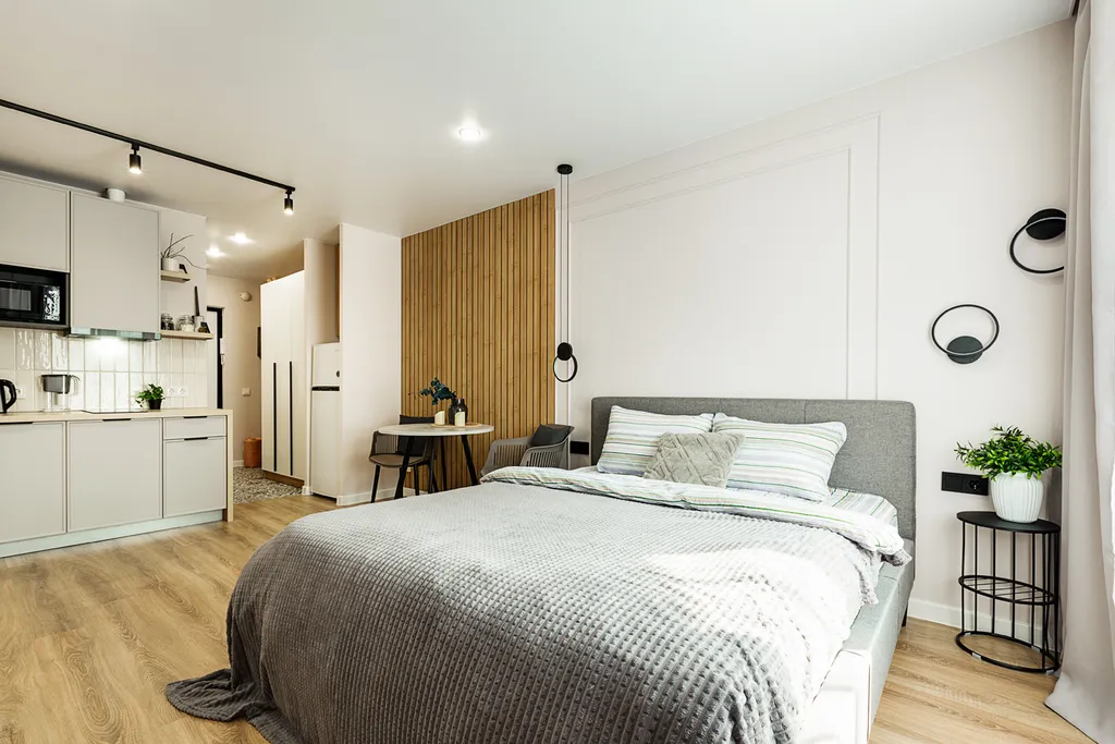 Квартира Дизайнерская студия — аренда посуточно в Мурино