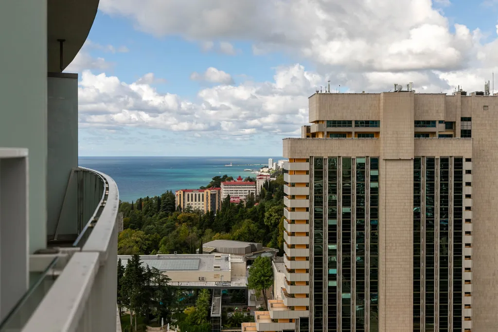 Апартаменты в Актёр Галакси с террасой, 2 спальнями, боковым видом на море