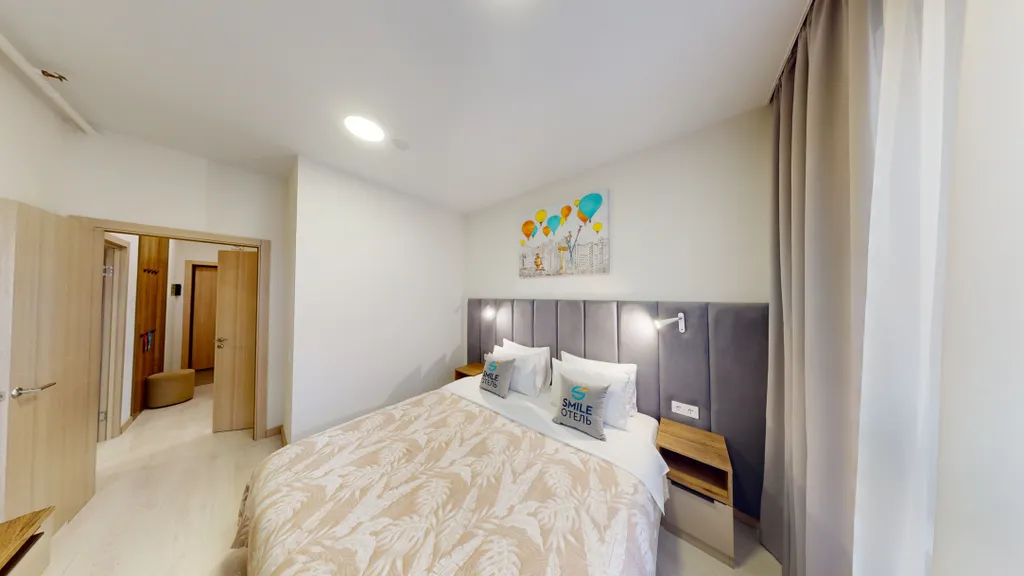 Люкс с одной спальней и кухней гостинной