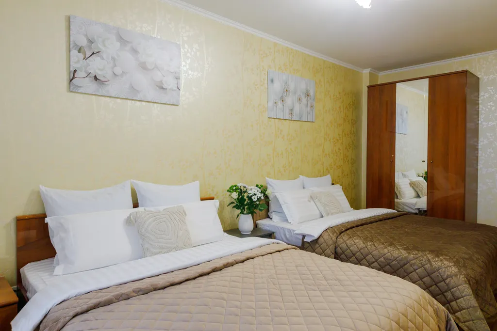 Квартира Современная двухкомнатная квартира с видом на Волгу 110 м — Самара