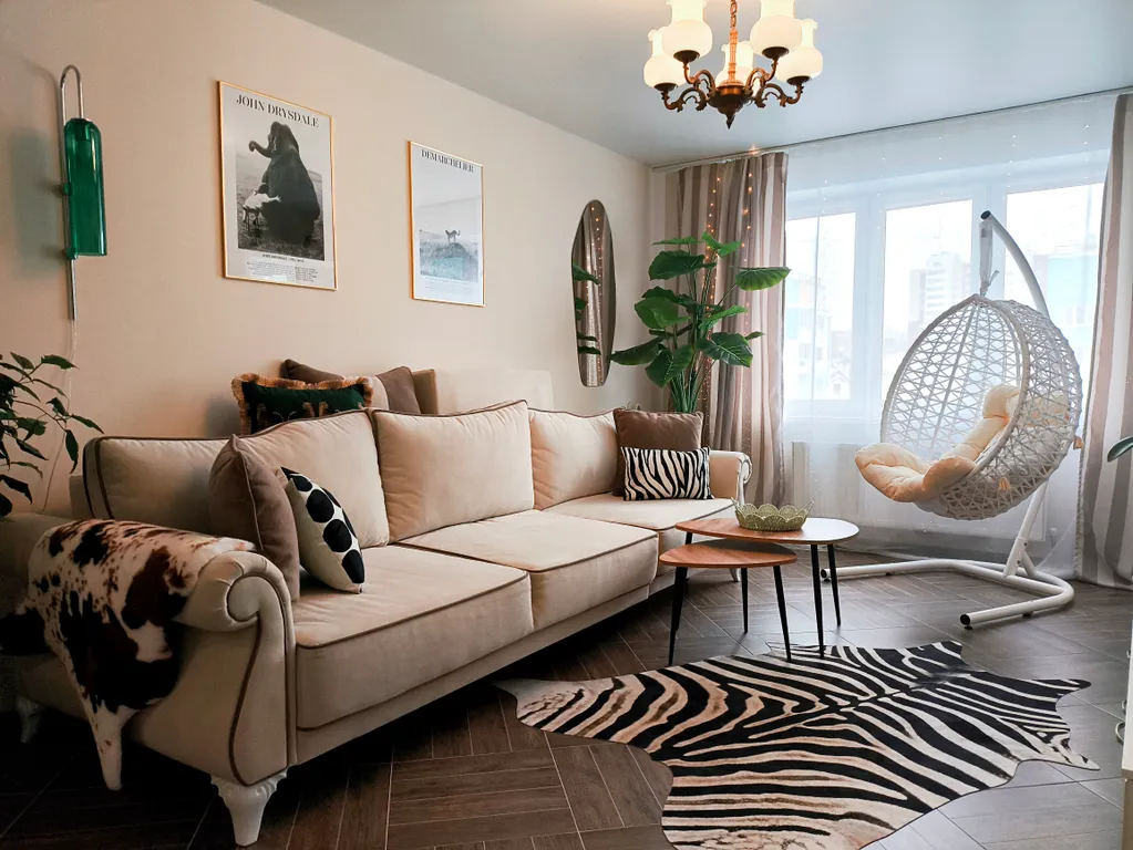 Стильная квартира в новом ЖК для 8