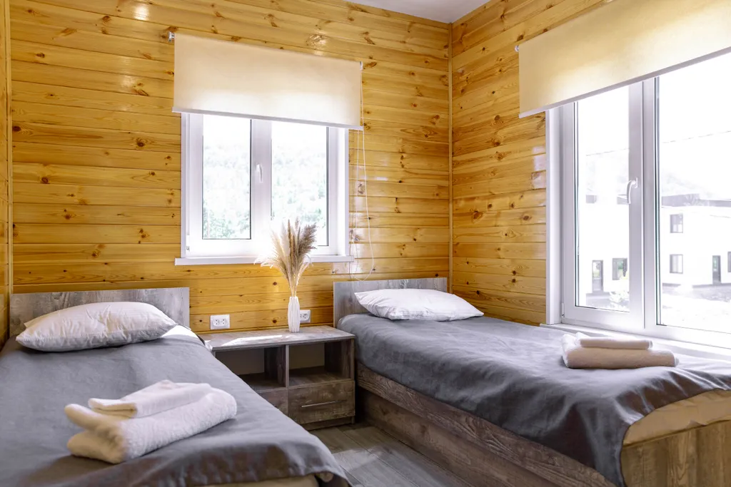 Двухэтажный коттедж с баней