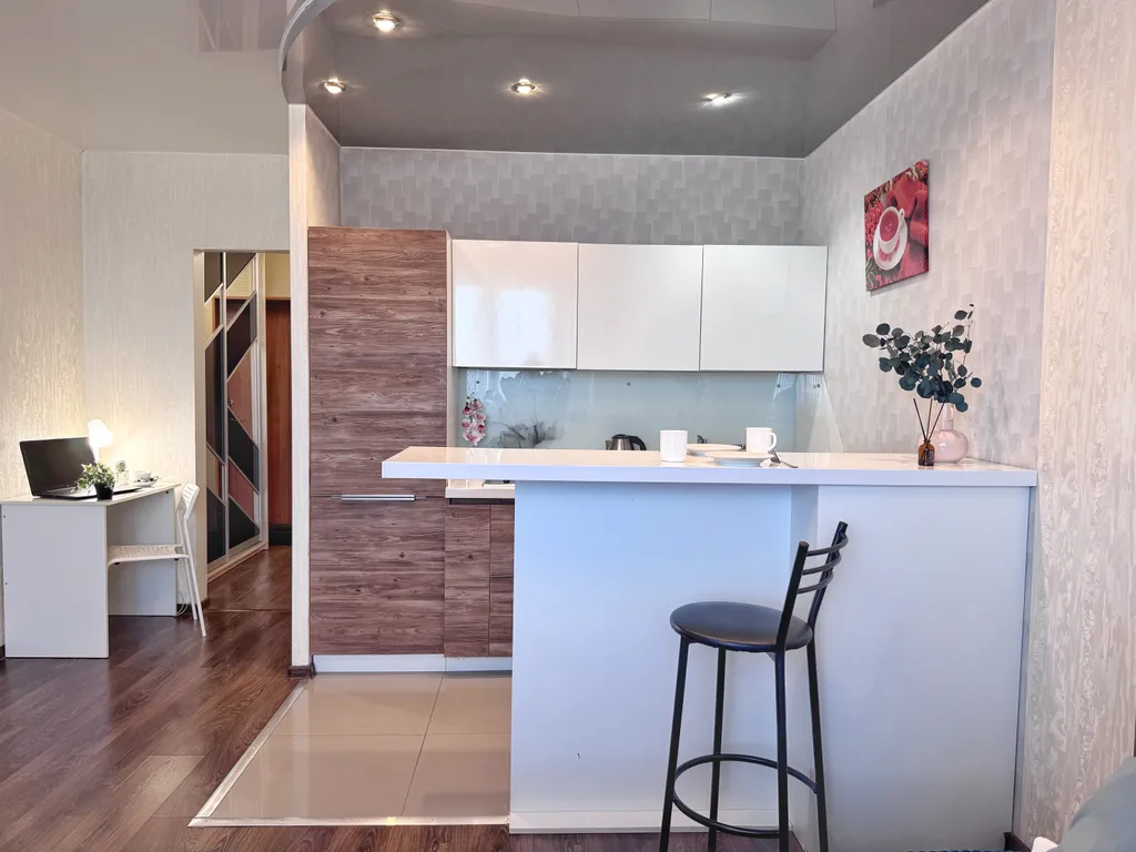 Стильная 1-комнатная квартира-студия в шаговой доступности от ЖД вокзала