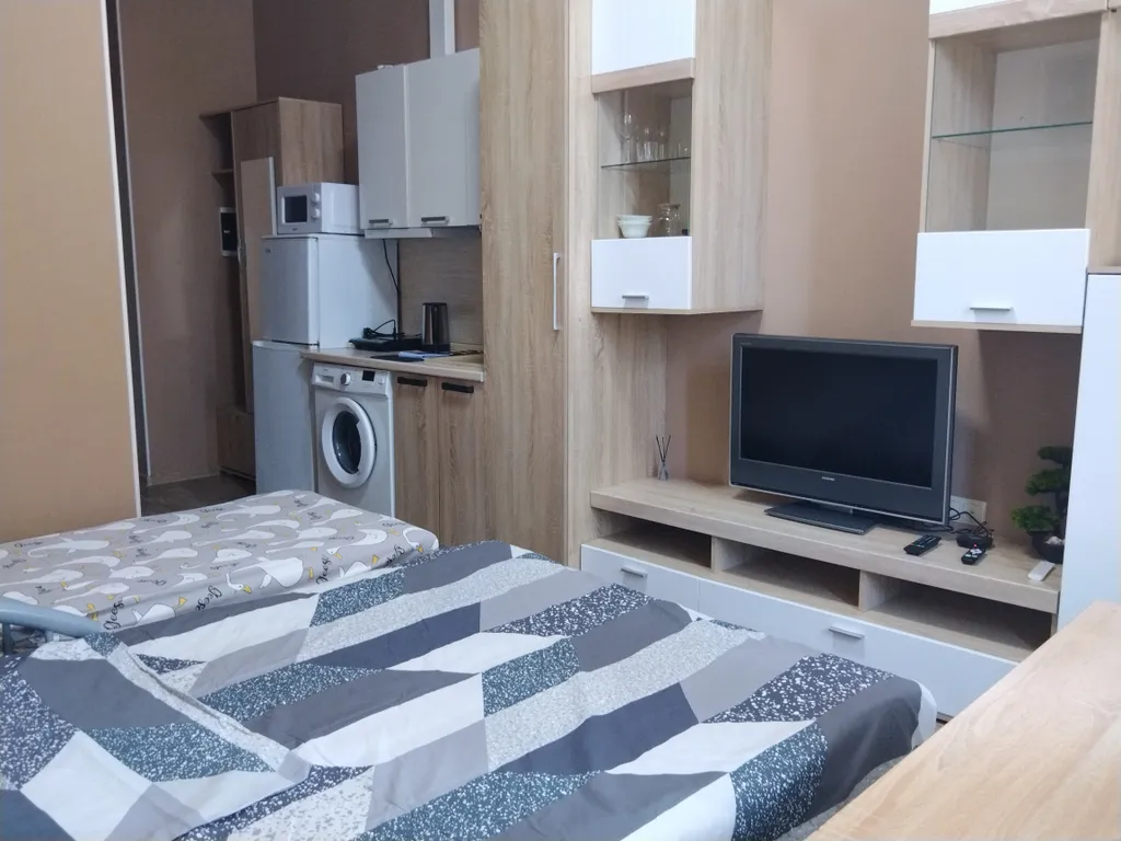 Отличная квартира-студия для семейного отдыха в 5 минутах от моря