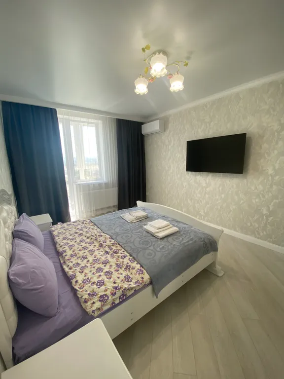 Квартира в центре с видом на город, с парковкой и закрытым двором