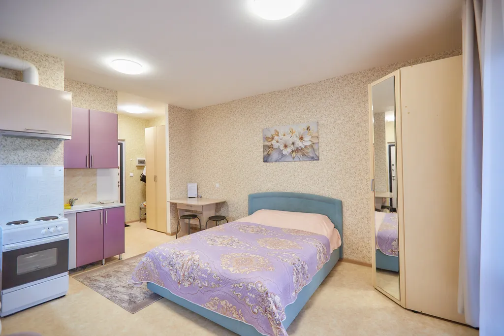 Студия на 8 этаже с балконом