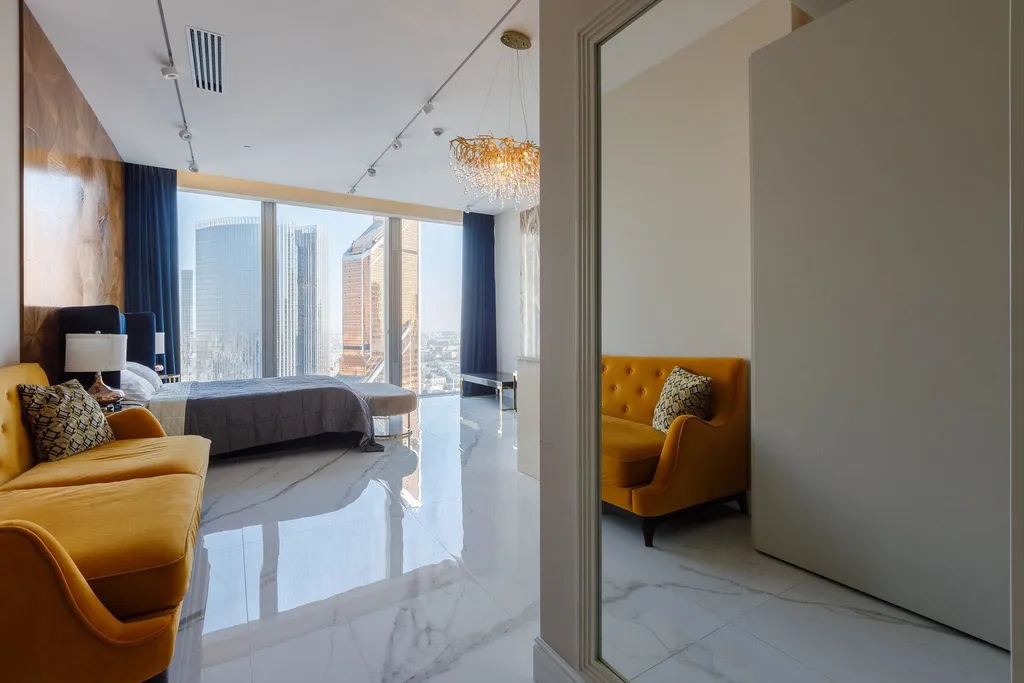 Красивая студия с видом на Москва-Сити