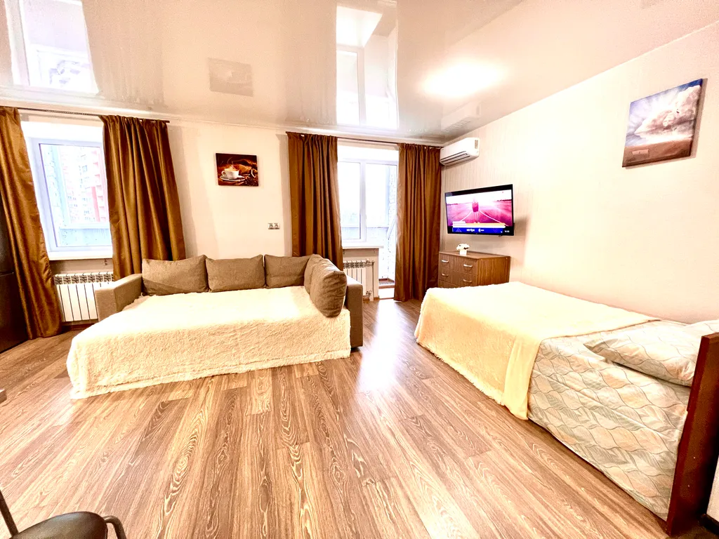 Квартира Квартира Уютная студия в ЖК Изумрудный — Самара