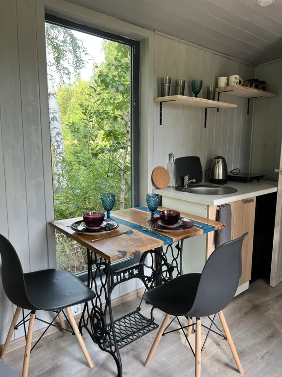 Домики с баней и чанами в Верхнем Дуброво