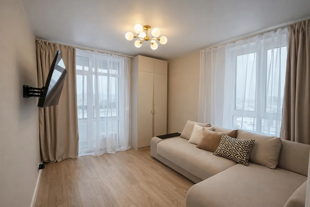 Продуманная 2-х комнатная квартира с ванной