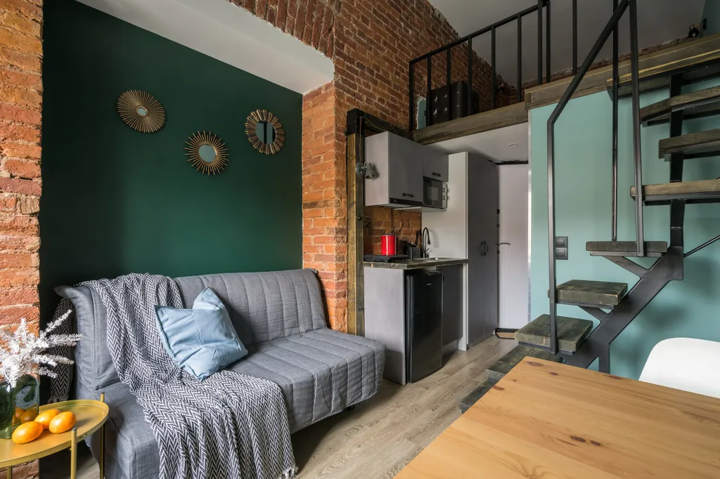 Квартира Квартира Двухуровневая студия на Фонтанке — Санкт-Петербург