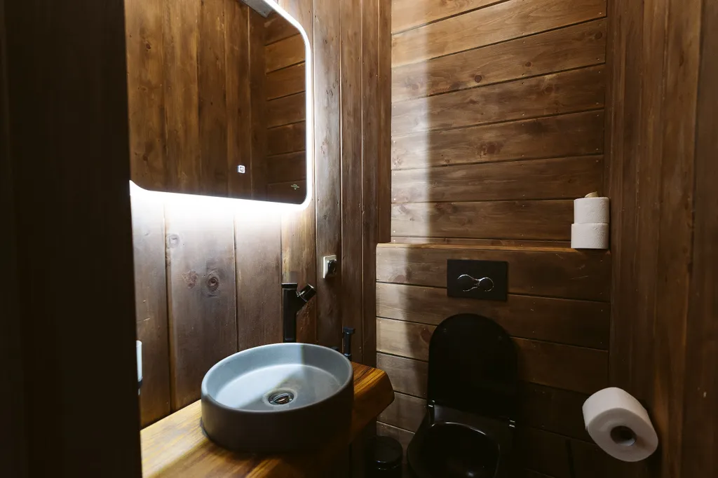 Домик с камином и кондиционером