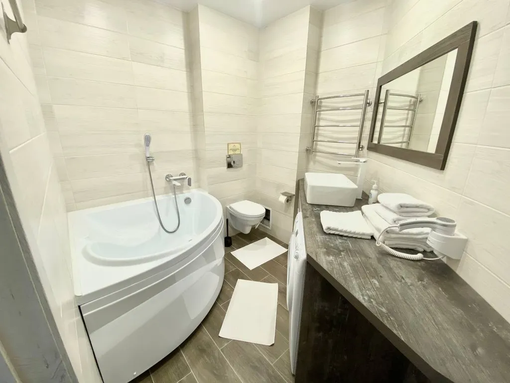 Студия с раздельными кроватями в апарт-отеле Кристалл!