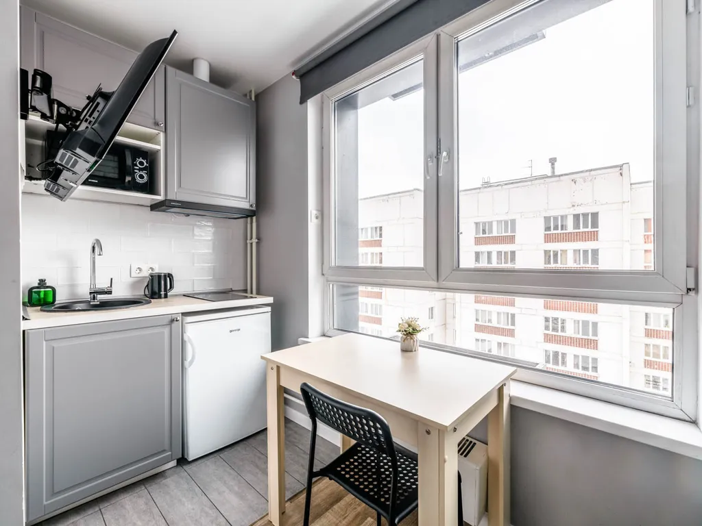 Квартира Квартира Уютная новая студия у метро — Москва