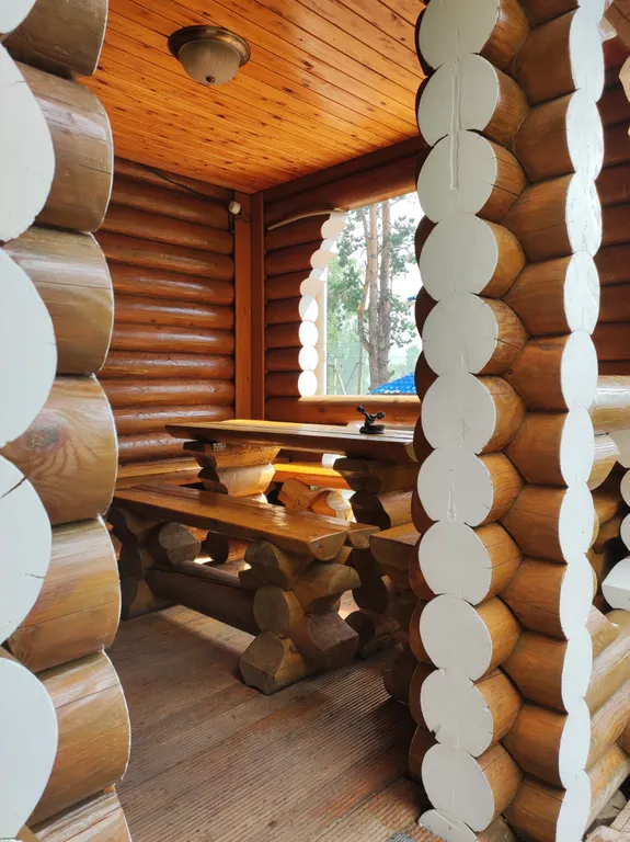 Уютный дом с камином и кедровой баней-бочкой на дровах