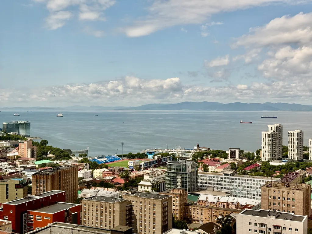 Видовые двухуровневые апартаменты в самом центре Владивостока