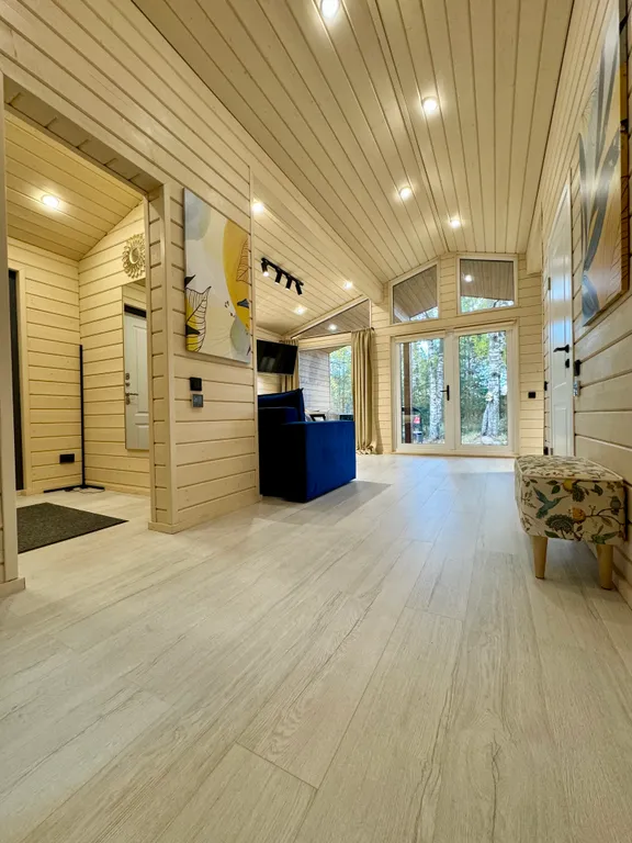 Семейный коттедж с эко-тропой до Игоры (синий Balance)