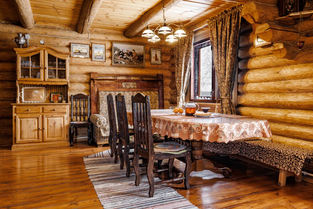 Дом в стиле Rustic с баней на дровах