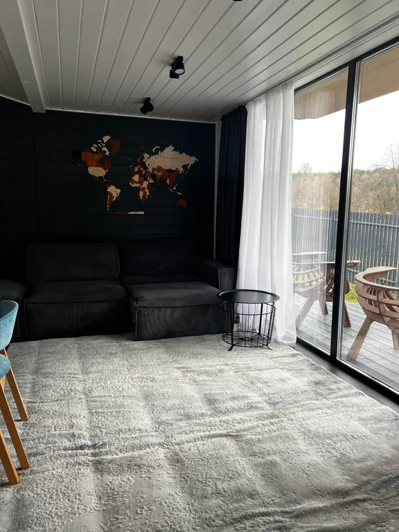 Дом на берегу пруда в Эко-местечке с банным чаном