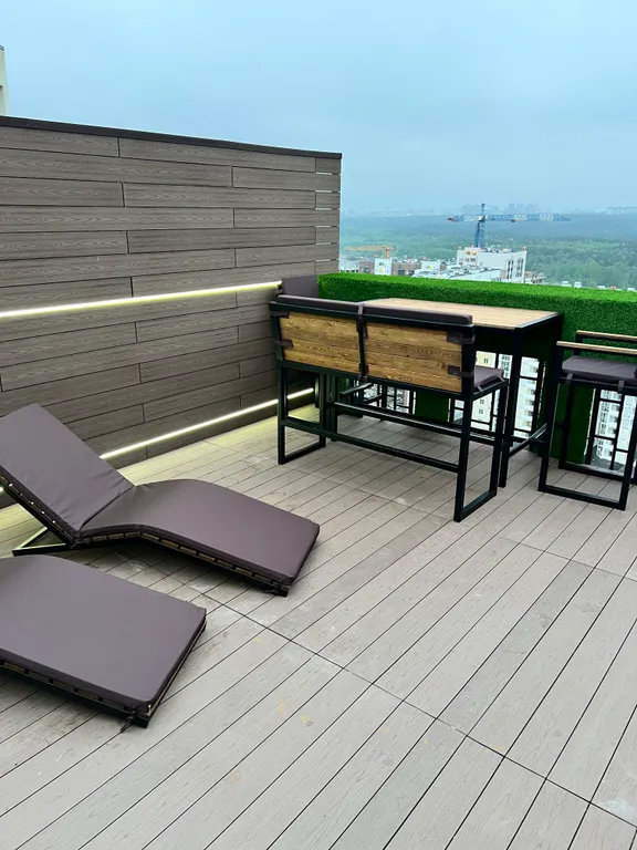 Студия 2 с панорамным видом на город