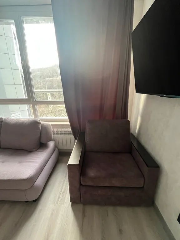 Квартира-студия с видом на горы возле море и лечебницы Мацеста