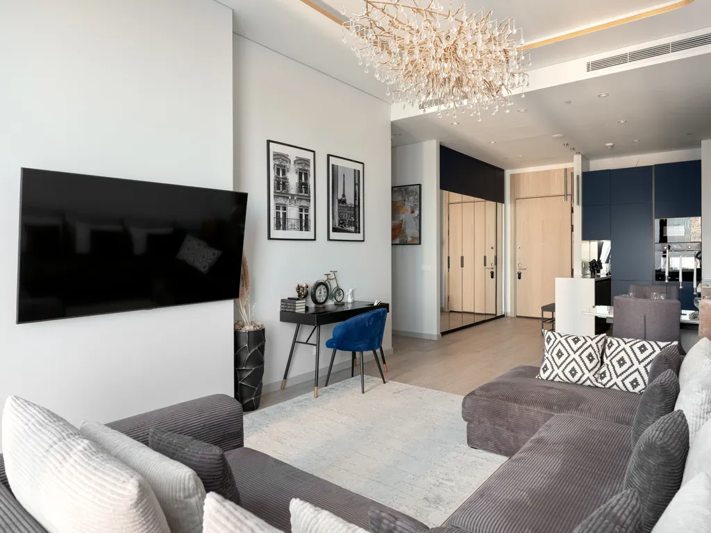 Neva Libra 38 этаж 70 м2 панорамный вид на небоскребы и город