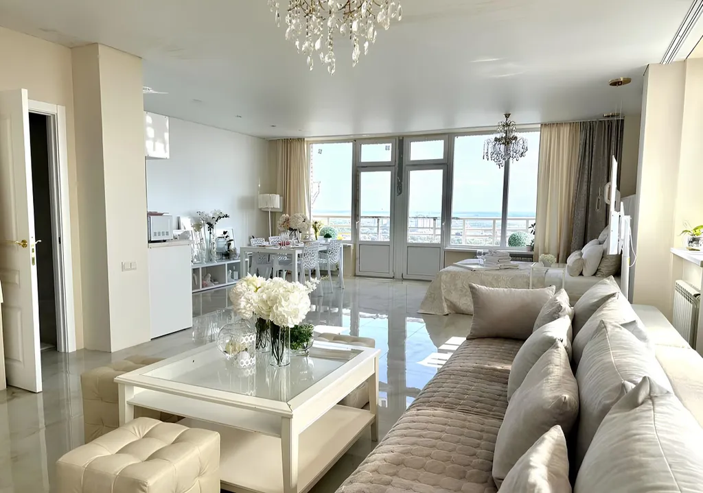 Атмосфера комфорта студия Ваниль с открытым балконом