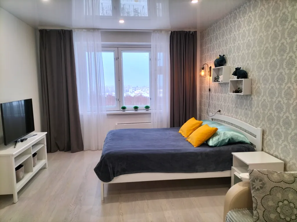 Уютная квартира с видом на берёзовую рощу