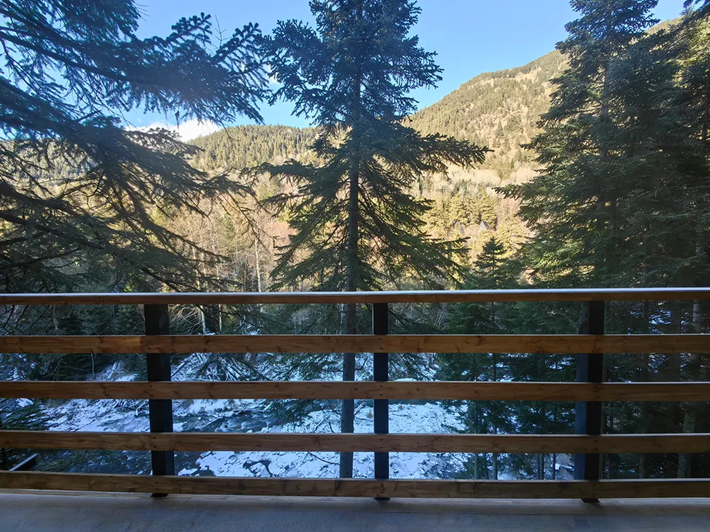 Дом Трио 16 с шикарным видом на реку Архыз (тариф без бани и бассейна)