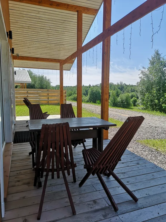 Коттедж Гостевой дом с террасой и сауной в Карелии, вблизи реки и озера Ладоги — Видлица