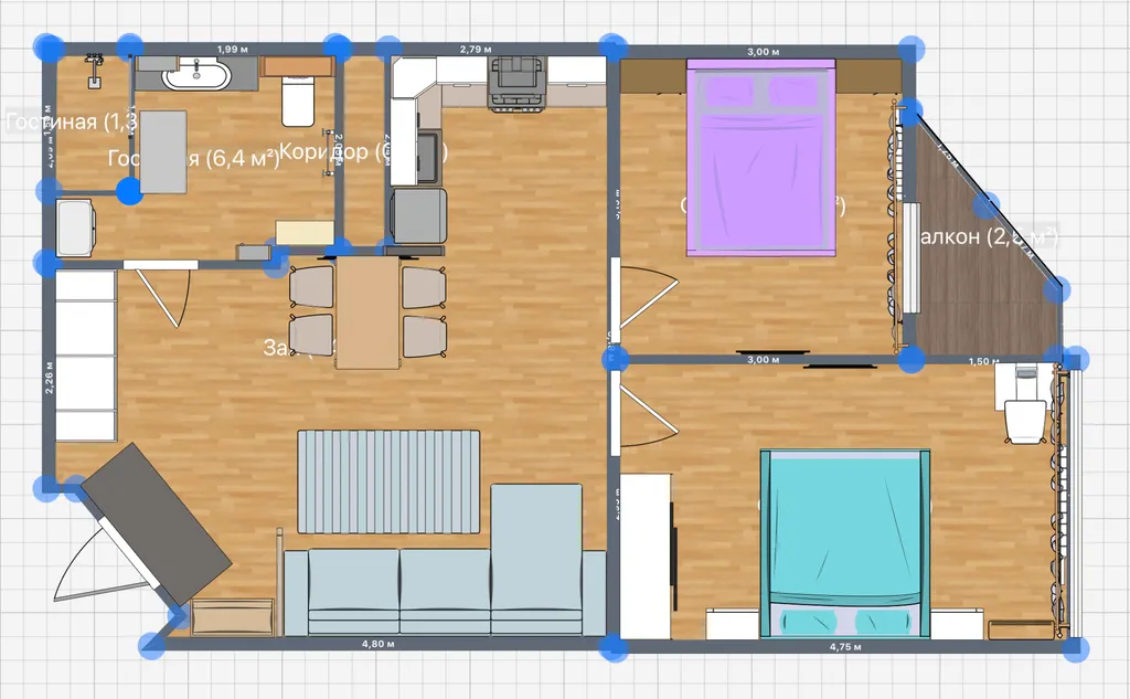 Квартира Квартира Chernomorsky-2 Bedrooms Luxury Suite — Геленджик