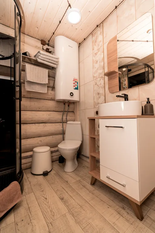 Karelia Log House “Дом с камином”  с панорамным видом на лес