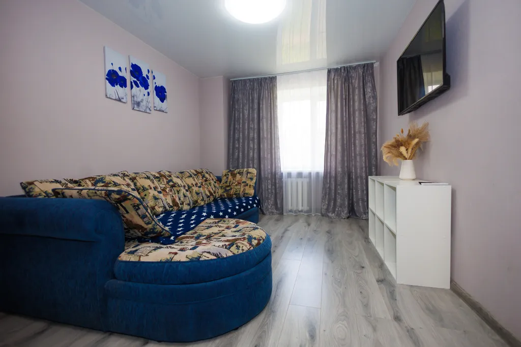 Уютная квартира с широкой кроватью