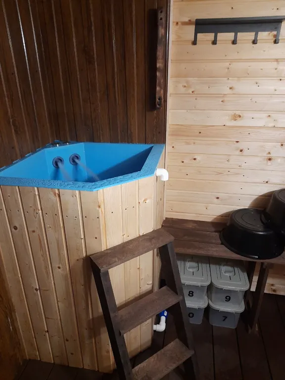 Коттедж Домик с сауной и купелью у леса — Деревянное