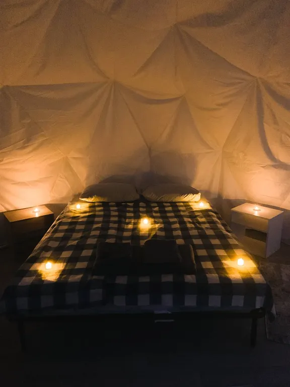 Уютный купол на острове Кунашир