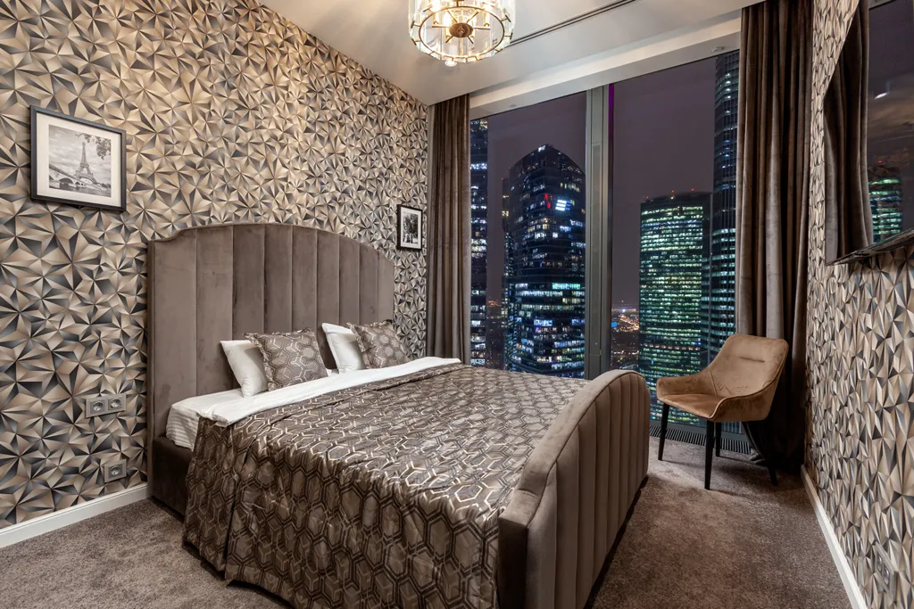 Трёхкомнатный апарт на 40 этаже