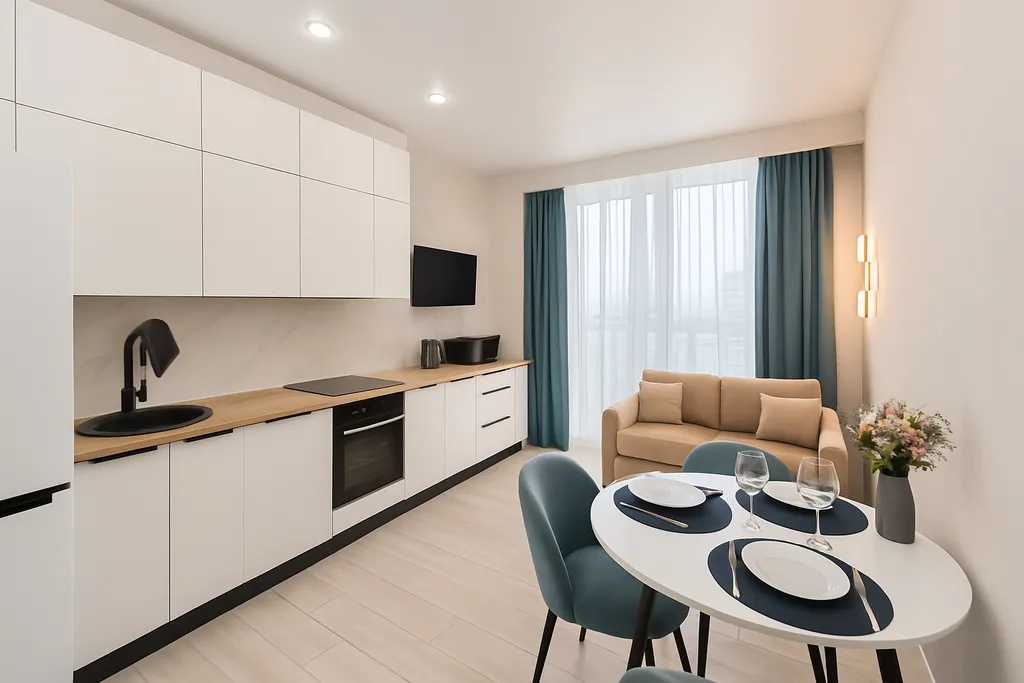 Квартира Квартира Комфорт и удобство в каждой деталиЖигулина роща возле ТЦ Меганом — Мирное