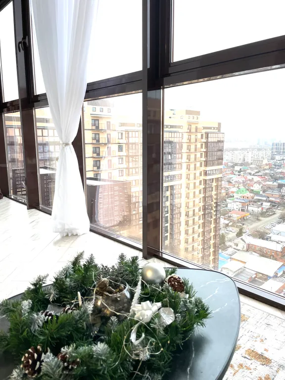 Квартира Квартира Шикарная видовая евродвушка 24 этаж в ЖК Маршал — Краснодар