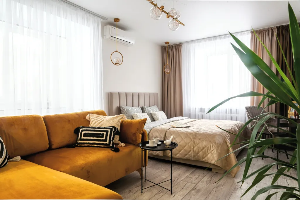 Атмосферная двухкомнатная квартира