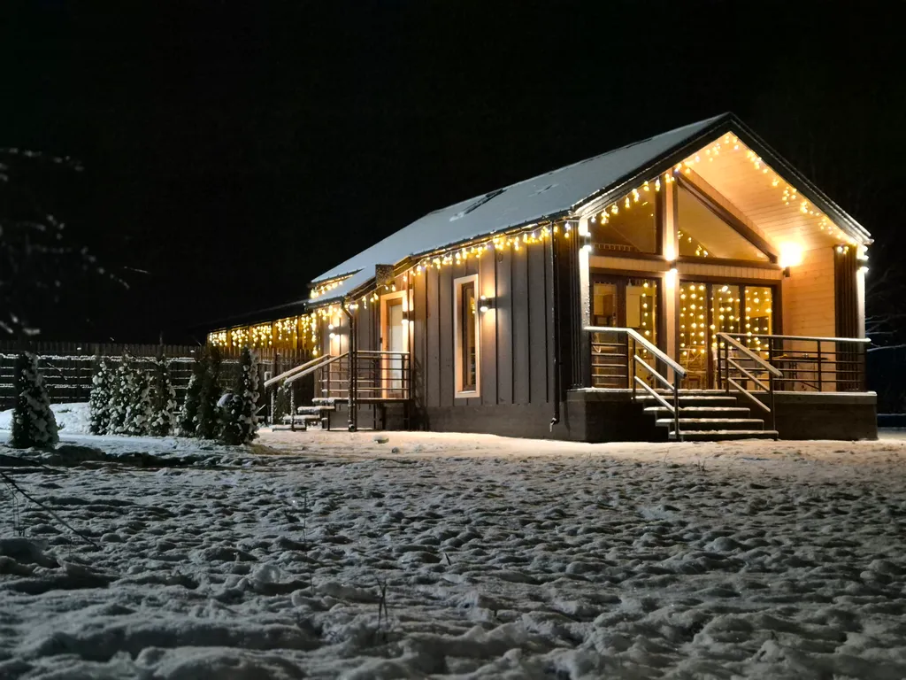 Коттедж Уютнейший дом с роскошным видом на озеро и пляжем.Карелия совсем рядом — Ларионово