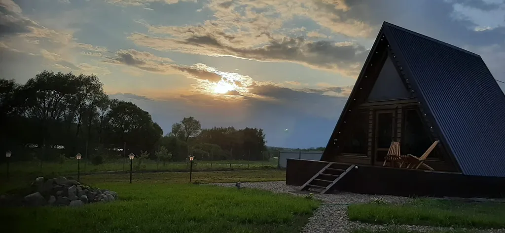 Уютный домик в стиле афрейм