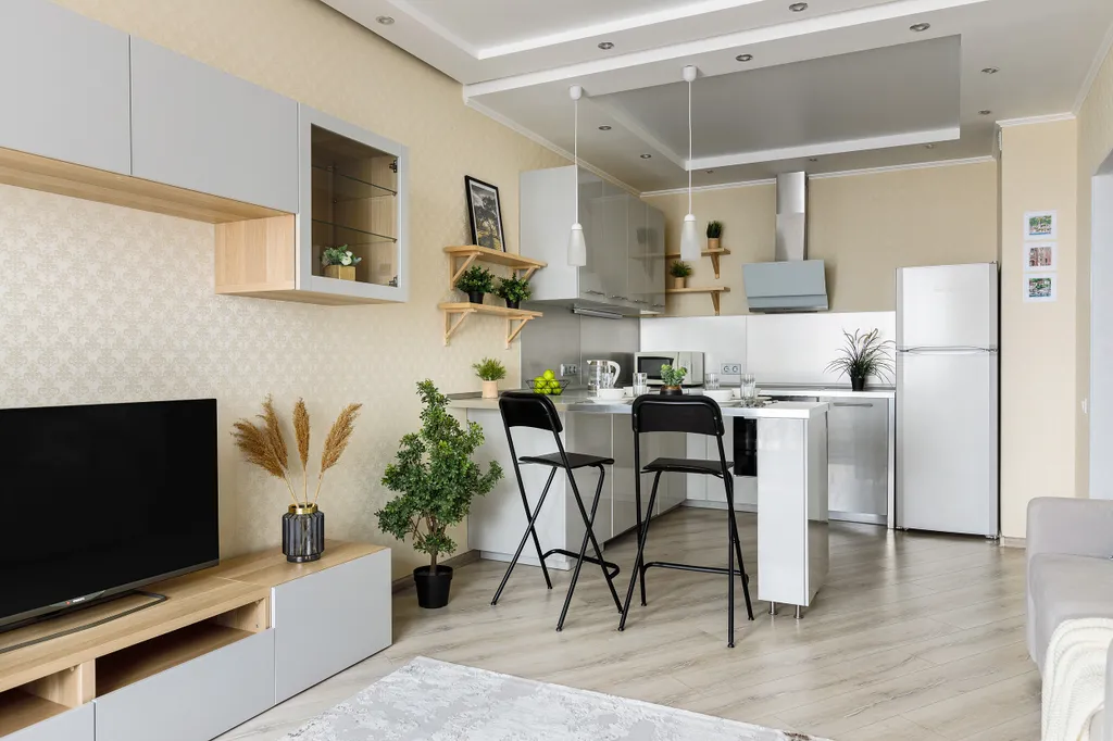 Квартира Квартира Евродвушка Sunvilles с видом у аквапарка — Казань