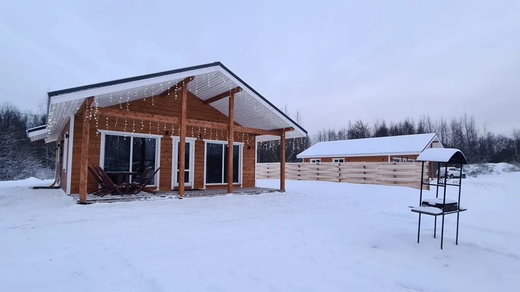 Коттедж Гостевой дом с сауной и купелью, вблизи реки и Ладоги — Видлица