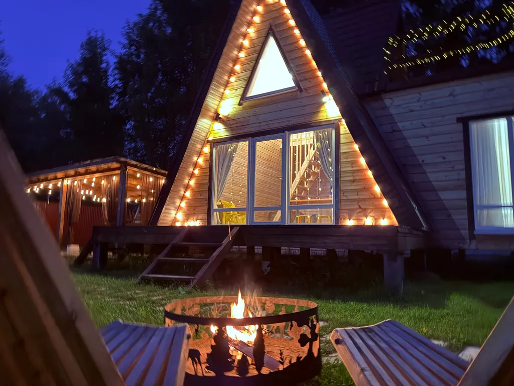 Коттедж Уютный домик A-frame — Горки