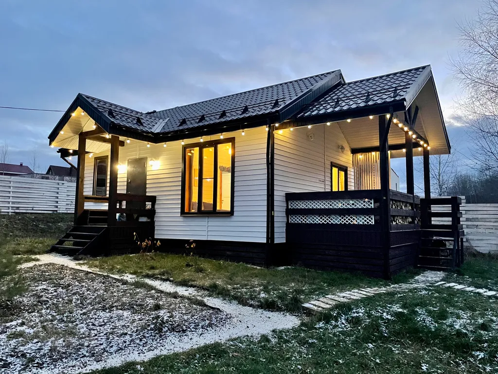 Дом с баней на дровах