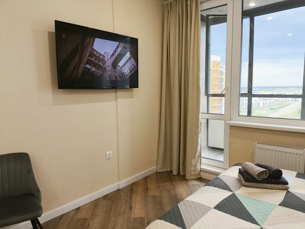 Квартира Квартира Уютная дизайнерская студия с кондиционером — Шушары