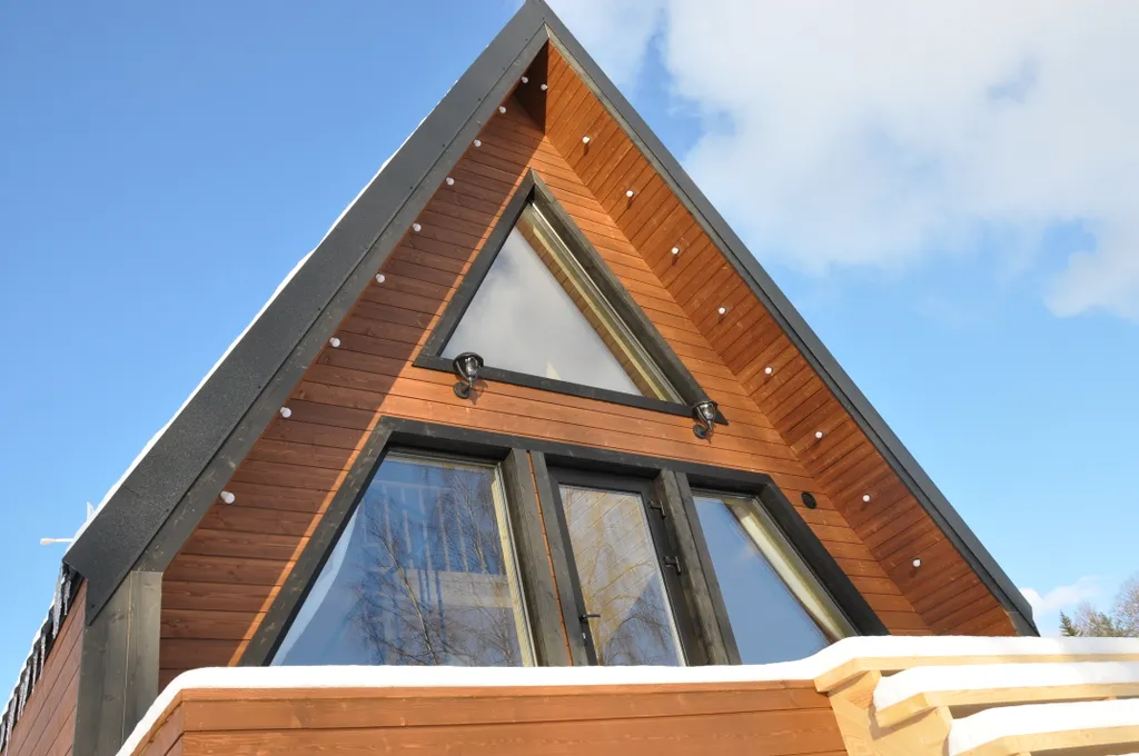 Дом A-frame на Ладожском озере